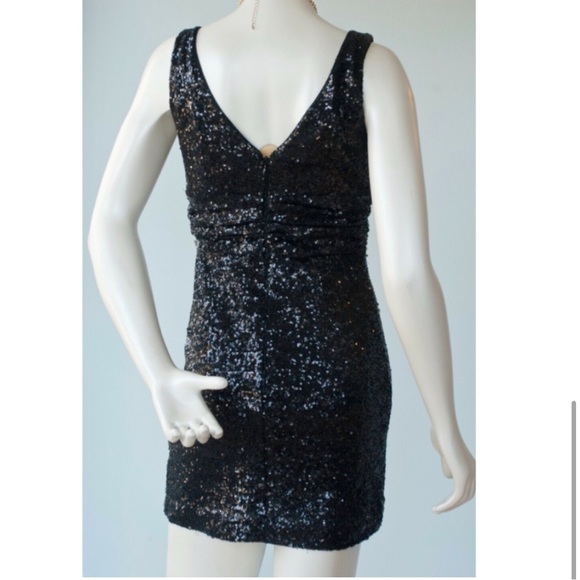 Eliza J Black Sequin Sheath Dress - Picture 4 of 7